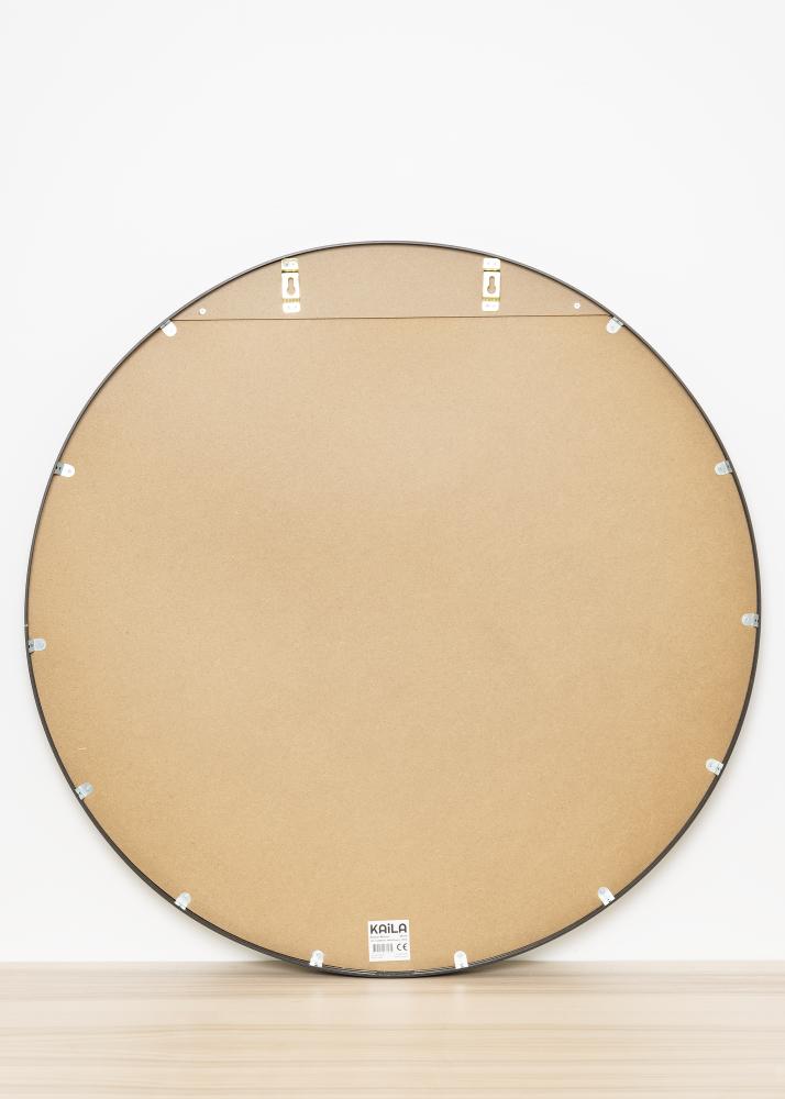 KAILA Redondo Espelho Edge Black 100 cm Ø