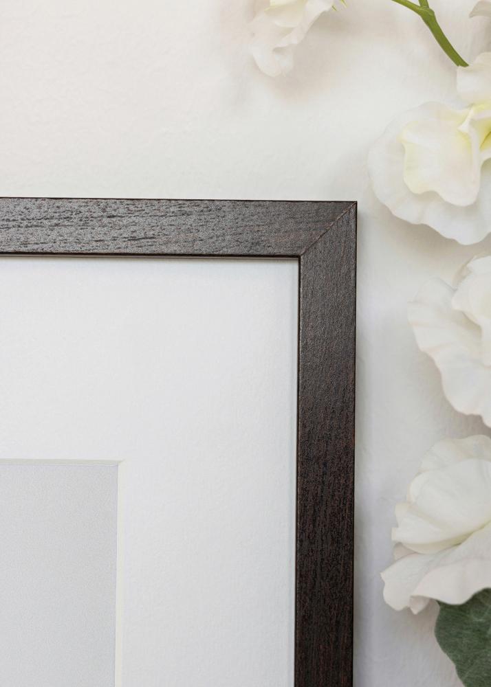 Moldura Trendy Vidro acrílico Nogueira 50x70 cm