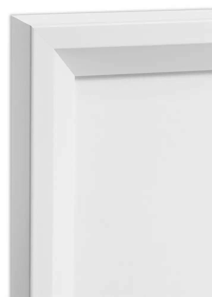 Moldura Globe Branco 40x50 cm - Passe-partout Preto 28x35 cm