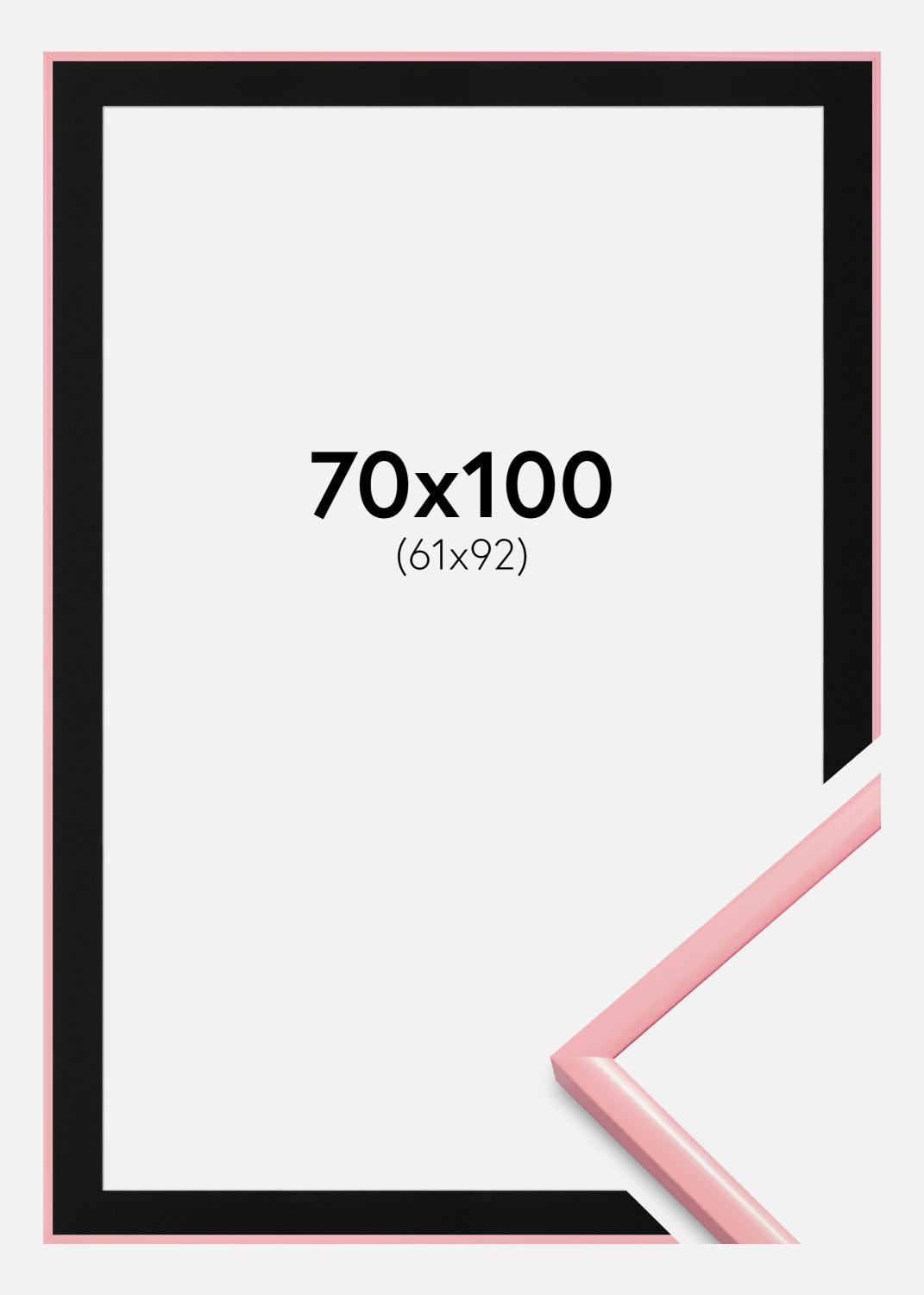 Product Image for Moldura New Lifestyle Cor-de-rosa 70x100 cm - Passe-partout Preto 62x93 cm