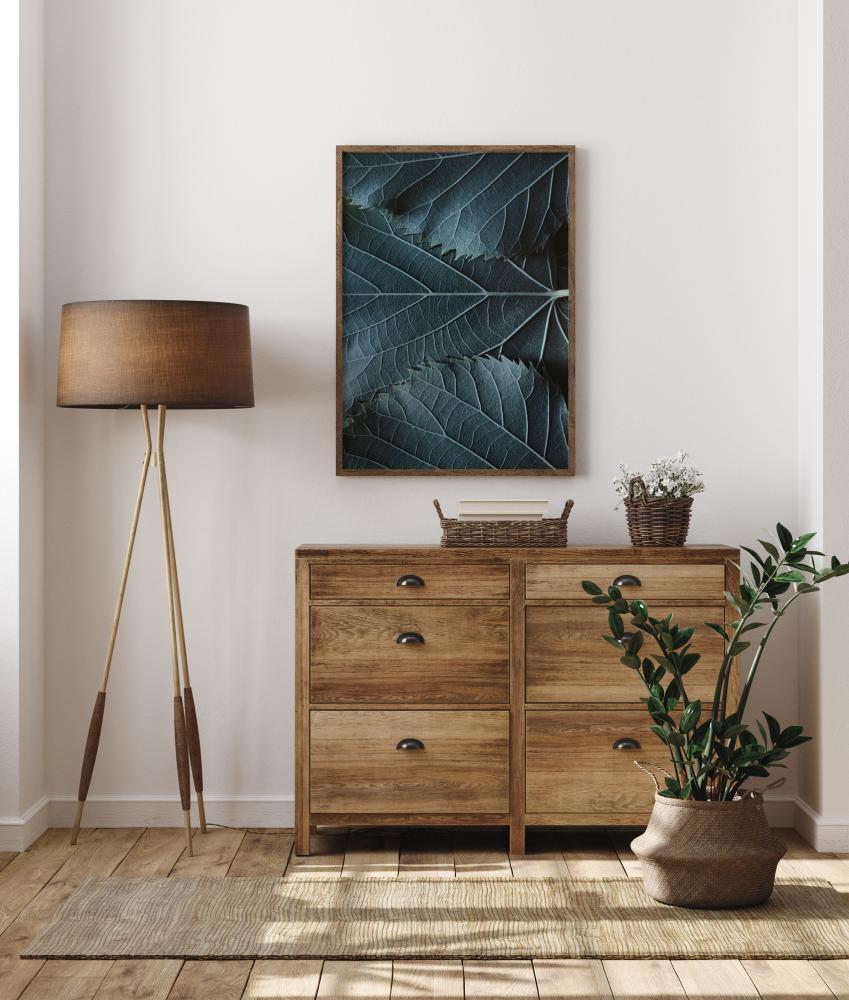 Cartaz das folhas azuis