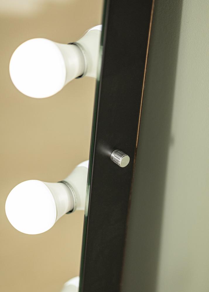 KAILA Espelho Tall LED Preto 55x165 cm