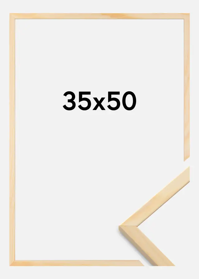 Moldura Galant Vidro acrílico Pinho 35x50 cm