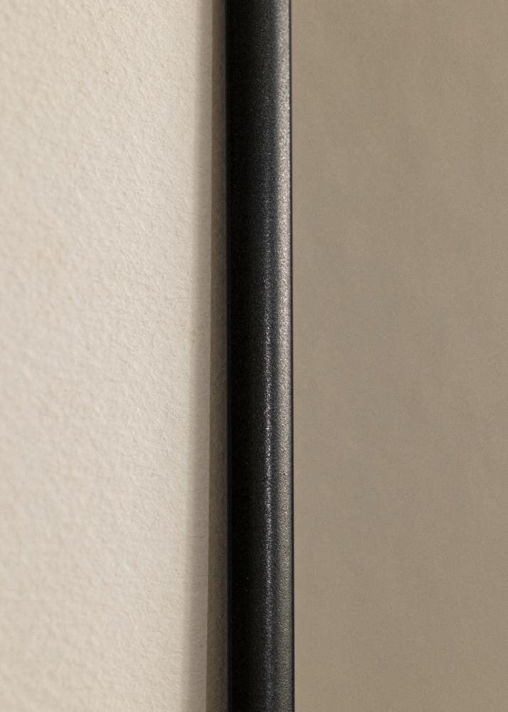Moldura Visby Preto 40x50 cm - Passe-partout Branco 12x16 inches