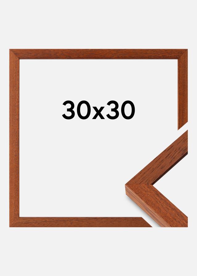 Moldura Hermes Vidro acrílico Cereja 30x30 cm