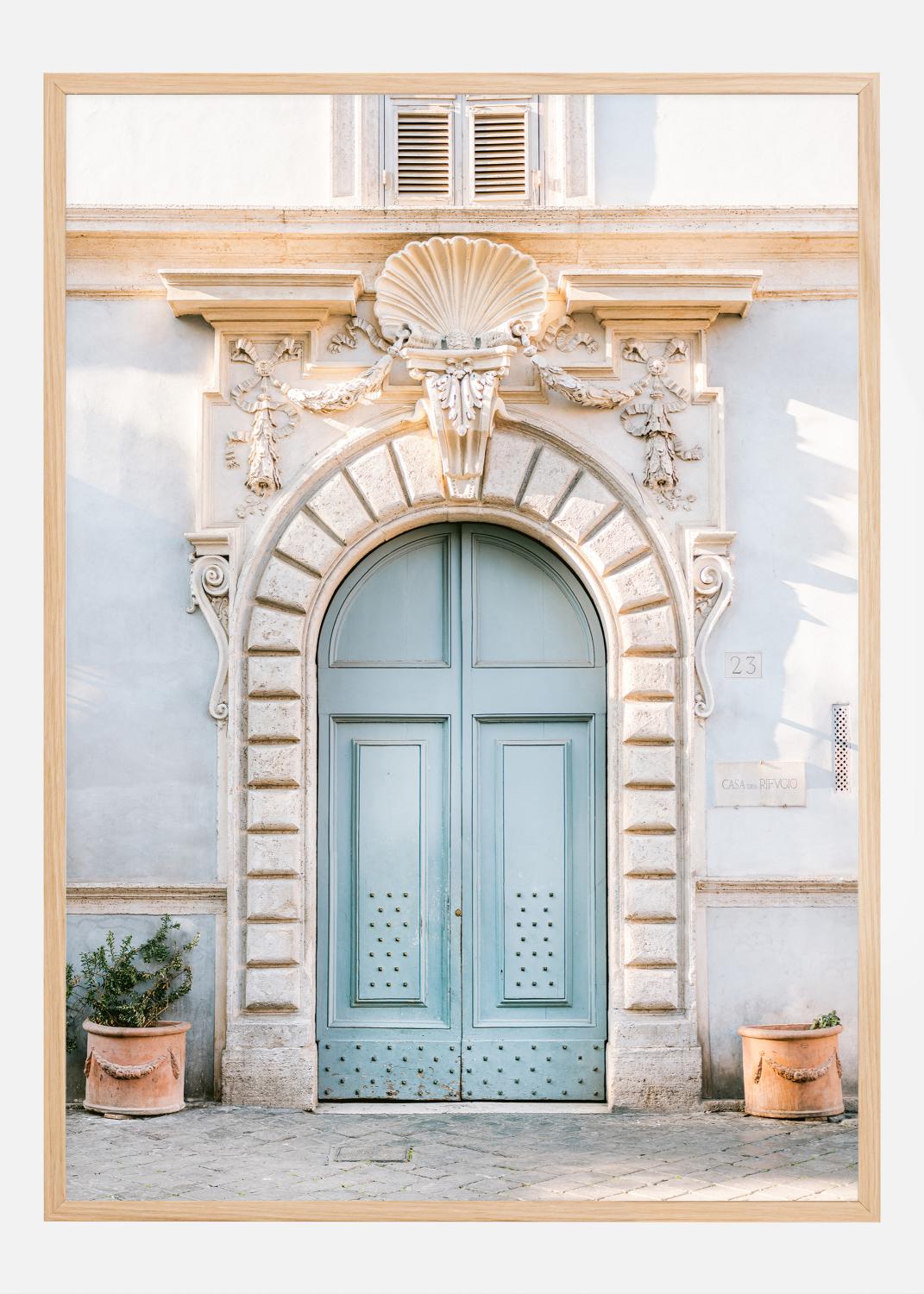 Product Image for Blue Rome Door Póster (21x29.7 cm (A4))