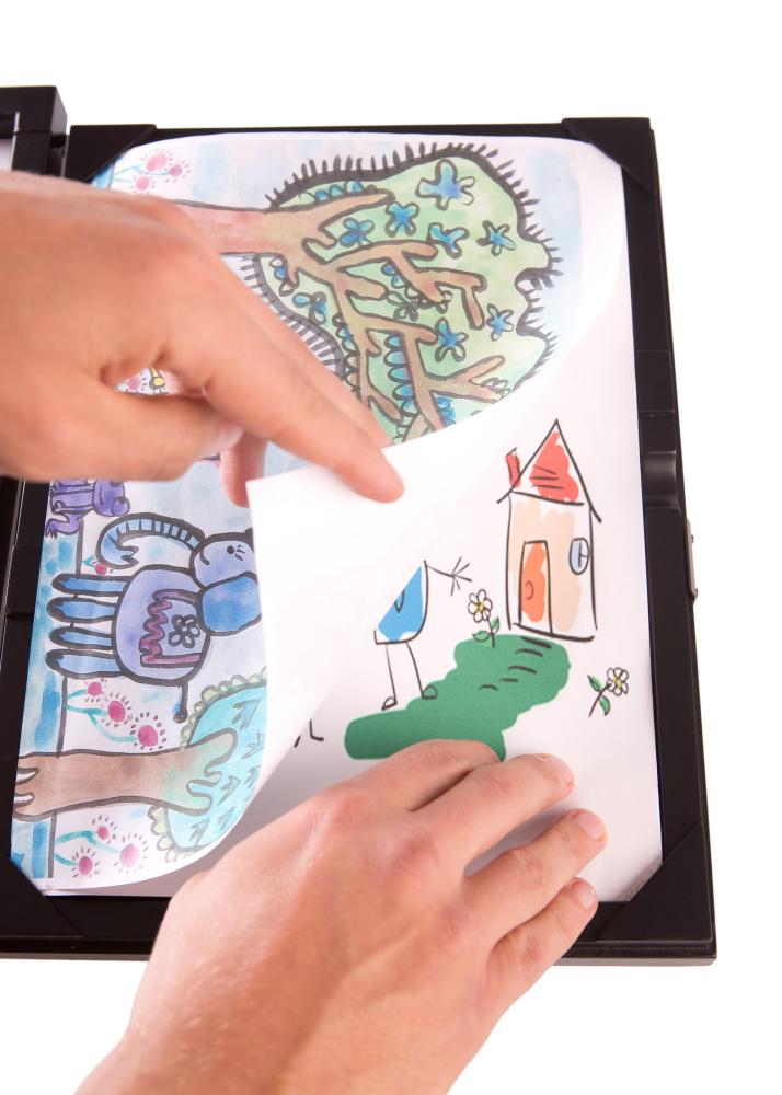 Moldura Little Davinci Moldura para desenhos A4 Preto