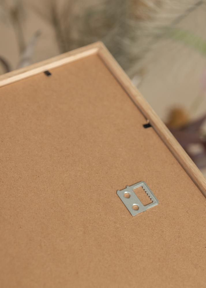 Moldura Carvalho Fino 40x50 cm - Passe-partout Preto 28x35 cm