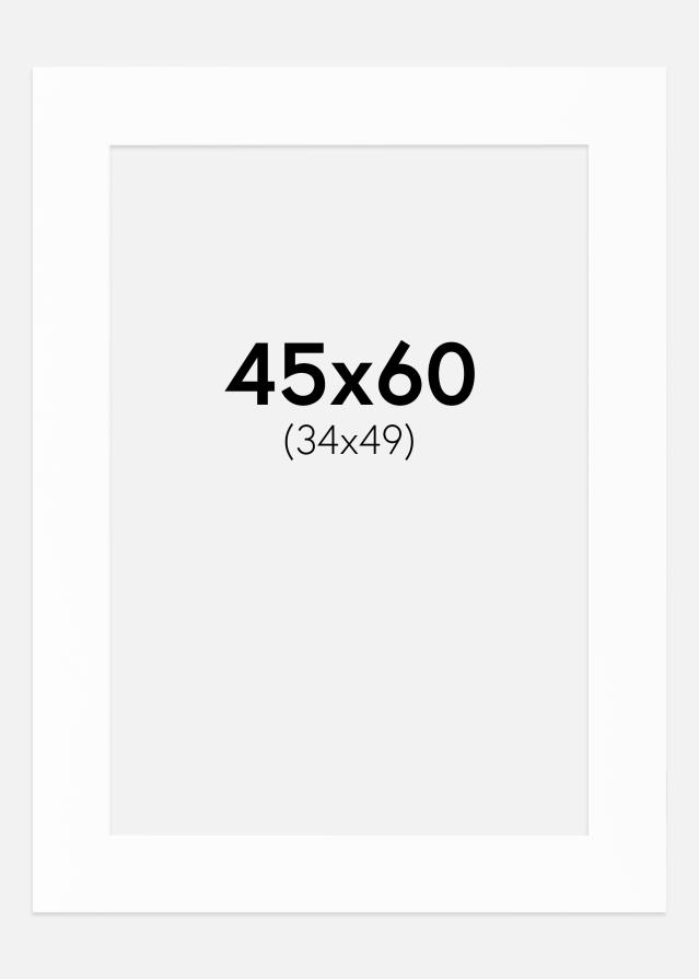 Passe-partout Canson Branco (Bordo interior branco) 45x60 cm (34x49)