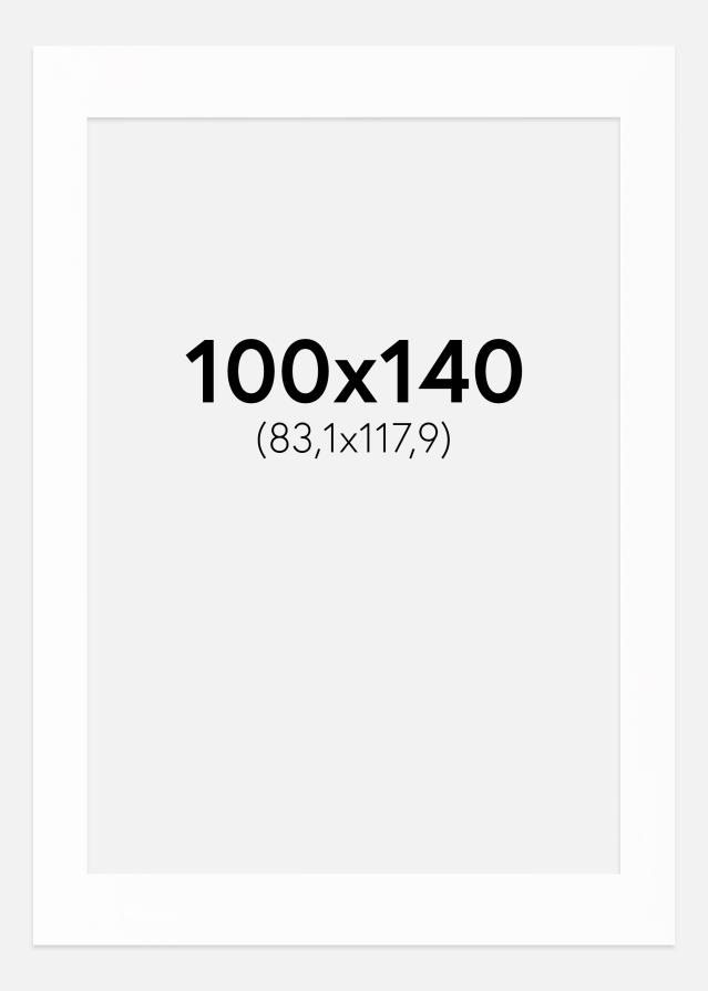 Passe-partout Canson Branco (Bordo interior branco) 100x140 cm (83,1x117,9)