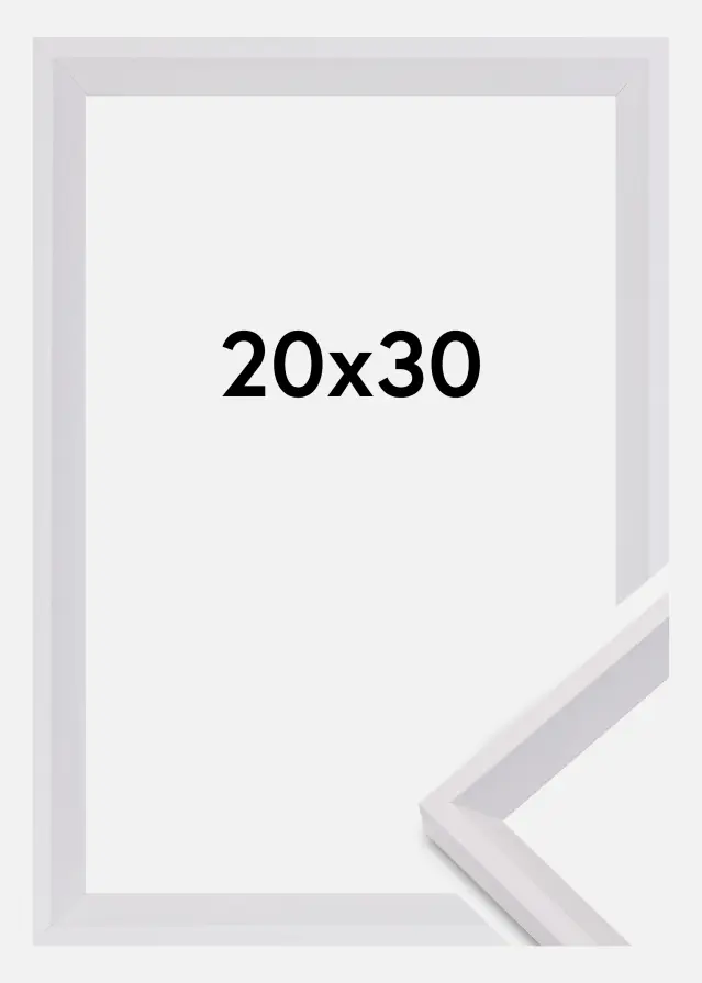 Moldura Globe Vidro acrílico Branco 20x30 cm