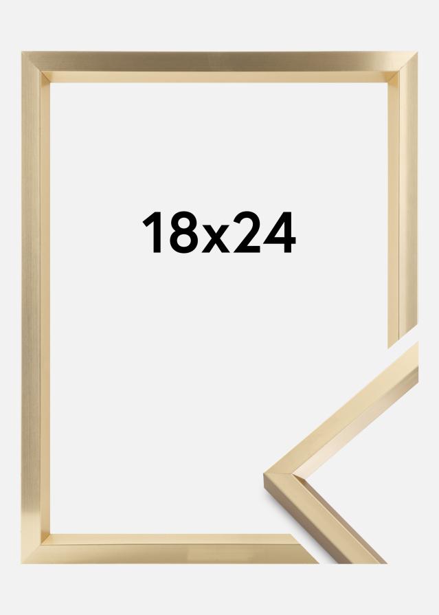 Moldura Steel Style Dourado 18x24 cm