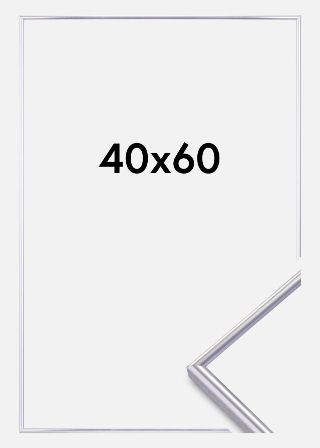 Moldura Can-Can Prateado 40x60 cm