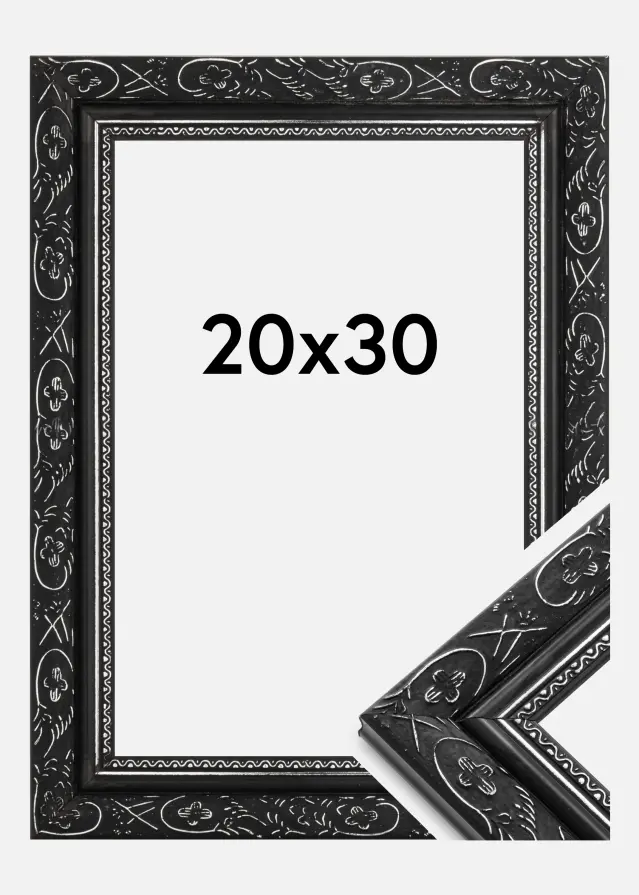 Moldura Barock Preto 20x30 cm