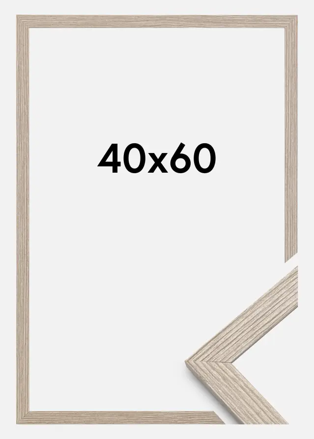 Moldura Stilren Vidro acrílico Greige Oak 40x60 cm