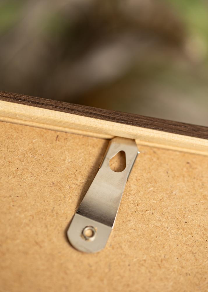 Moldura Ares Vidro acrílico Nogueira 28x35 cm