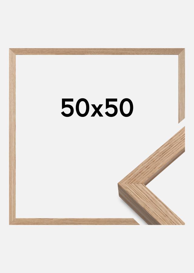 Moldura Amanda Caixa Carvalho 50x50 cm