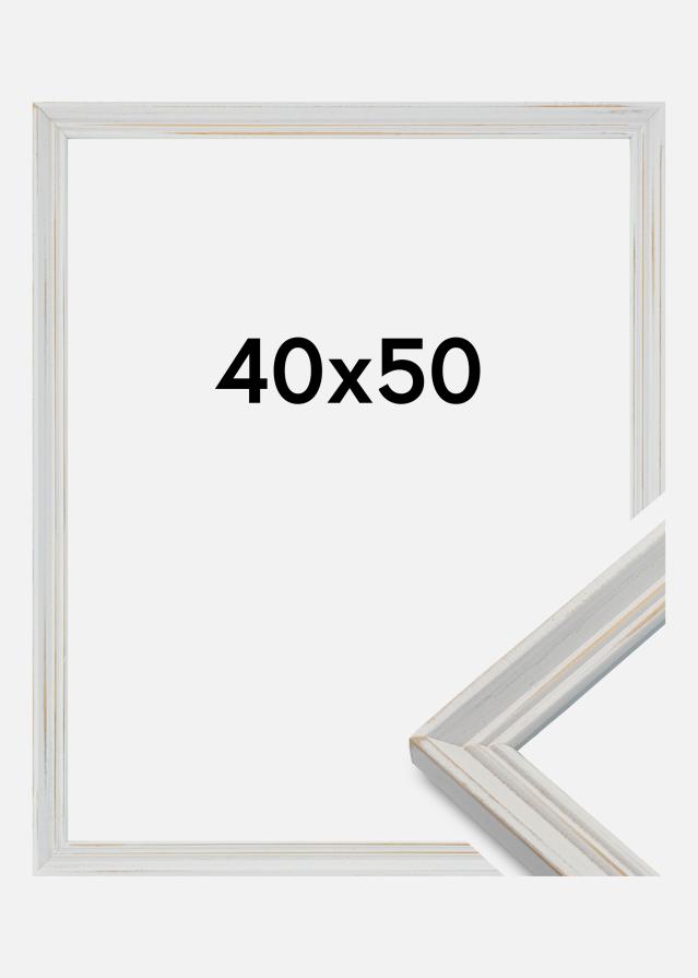 Moldura Vintage Home Branco 40x50 cm