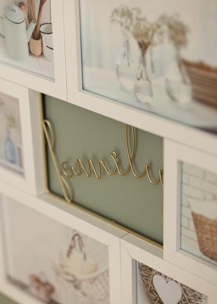 Lovely Family Conjunto de molduras Branco - 6 Fotografias