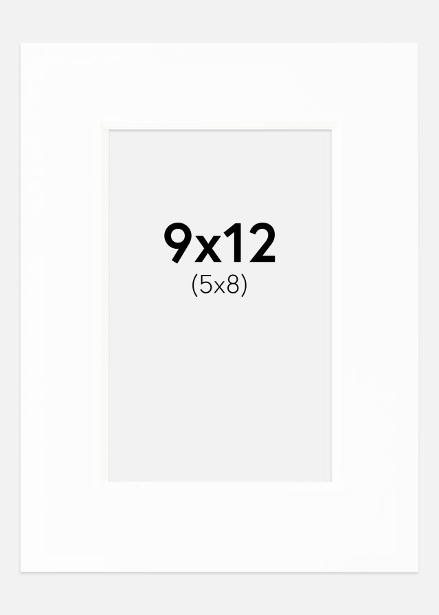 Passe-partout Canson Branco (Bordo interior branco) 9x12 cm (5x8)