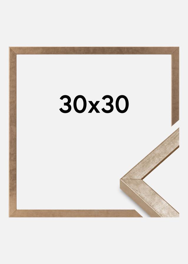 Moldura Ares Vidro acrílico Latão 30x30 cm