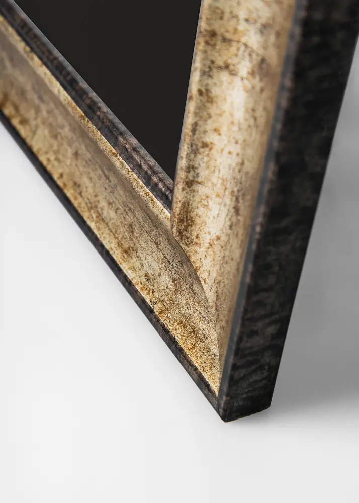 Moldura Saltsjöbaden Ouro antigo 45x60 cm - Passe-partout Preto 12x18 inches