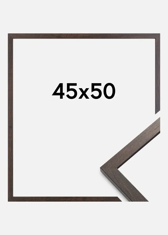 Moldura Trendy Vidro Acrílico Nogal 45x50 cm