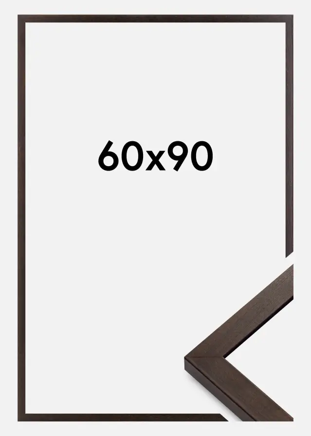 Moldura Selection Vidro acrílico Nogueira 60x90 cm