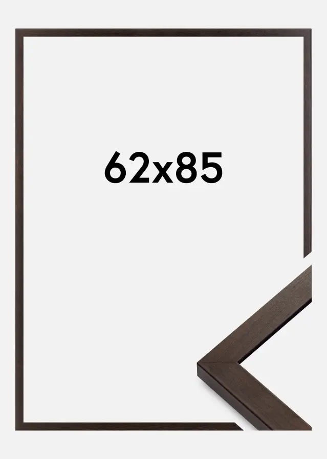 Moldura Selection Vidro acrílico Nogueira 62x85 cm