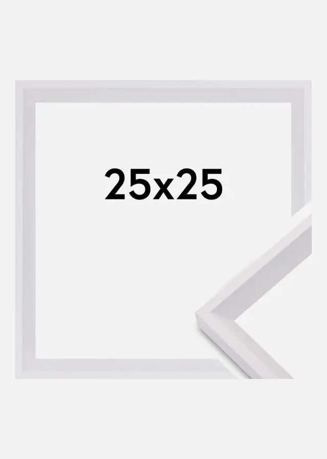 Moldura Globe Vidro acrílico Branco 25x25 cm