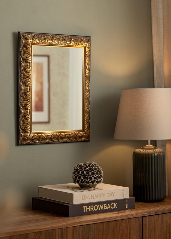 Espelho Odin Dourado/Preto - Por medida