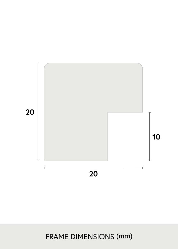 Blocky Gold 85x115 cm - Passe-partout Branco 70x100 cm