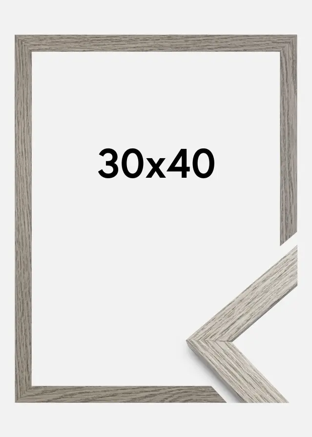 Moldura Stilren Vidro acrílico Grey Oak 30x40 cm
