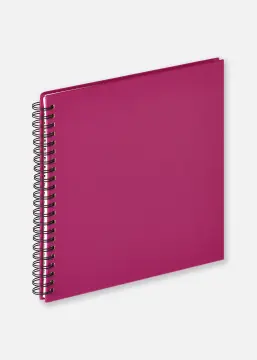 Fun Álbum de espiral Roxo - 30x30 cm (50 Páginas brancas / 25 folhas)