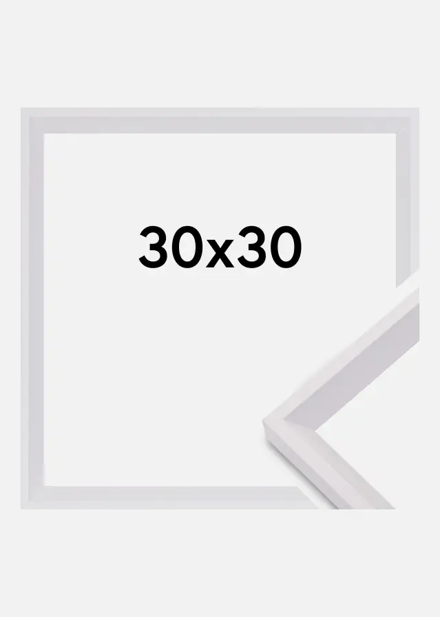 Moldura Globe Vidro acrílico Branco 30x30 cm