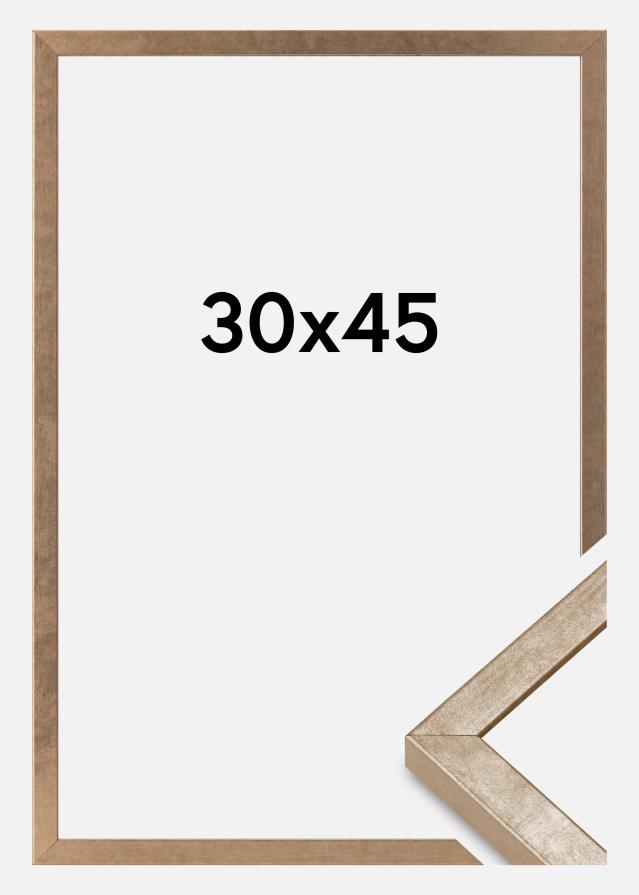 Moldura Ares Vidro acrílico Latão 30x45 cm