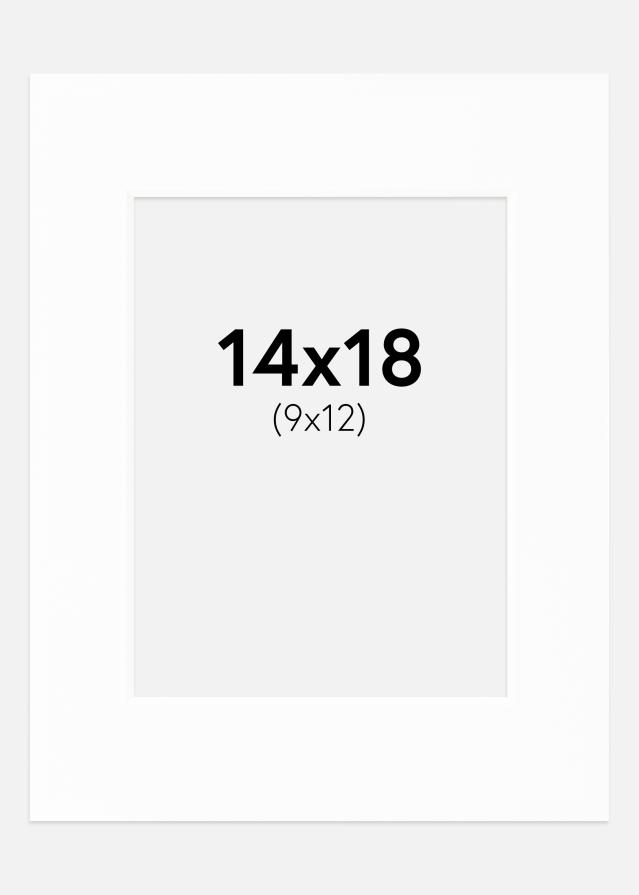 Passe-partout Canson Branco (Bordo interior branco) 14x18 cm (9x12)