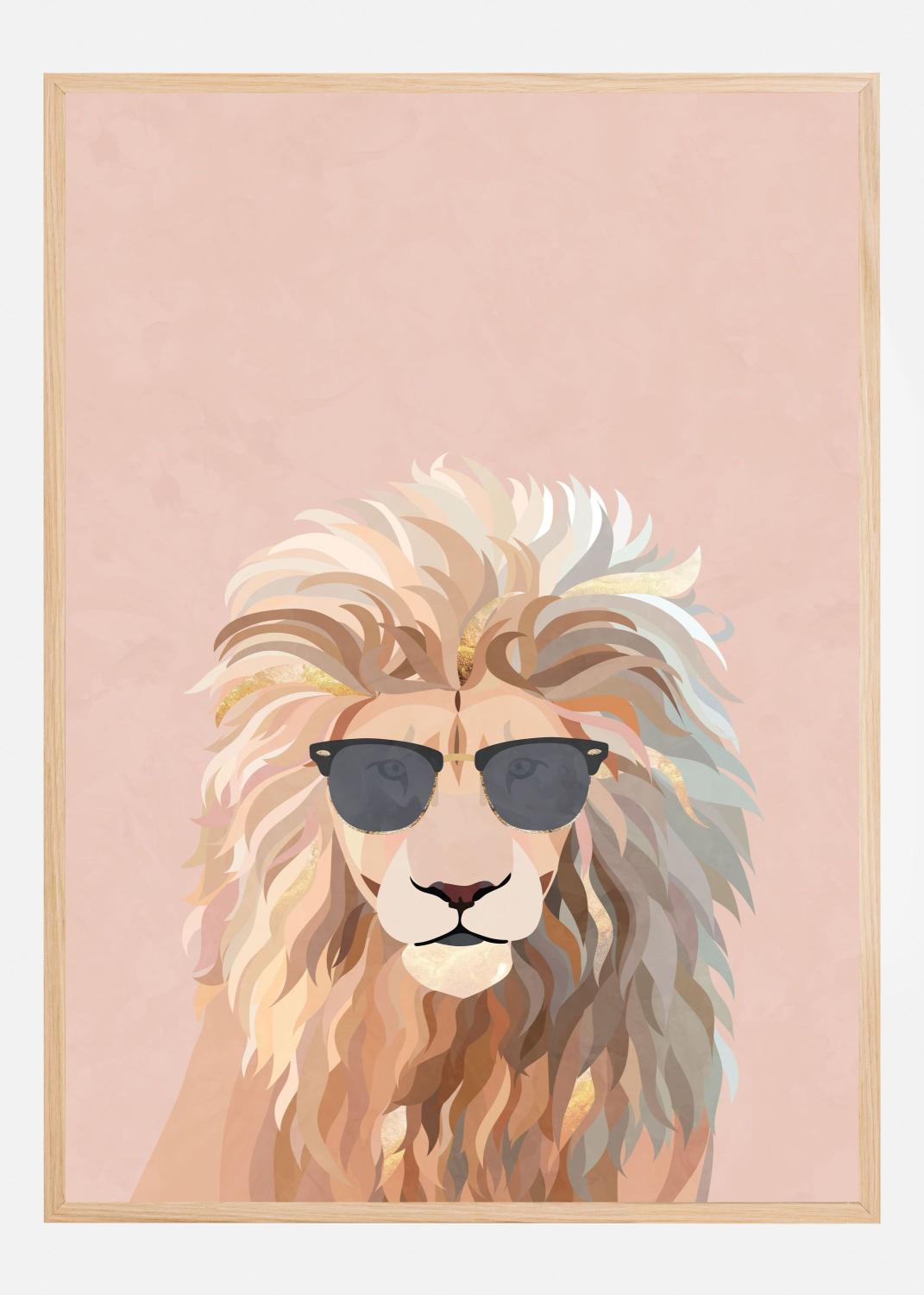 Product Image for Cool cat lion Póster (21x29.7 cm (A4))