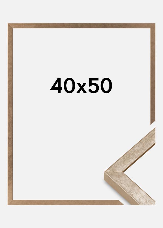 Moldura Ares Vidro acrílico Latão 40x50 cm