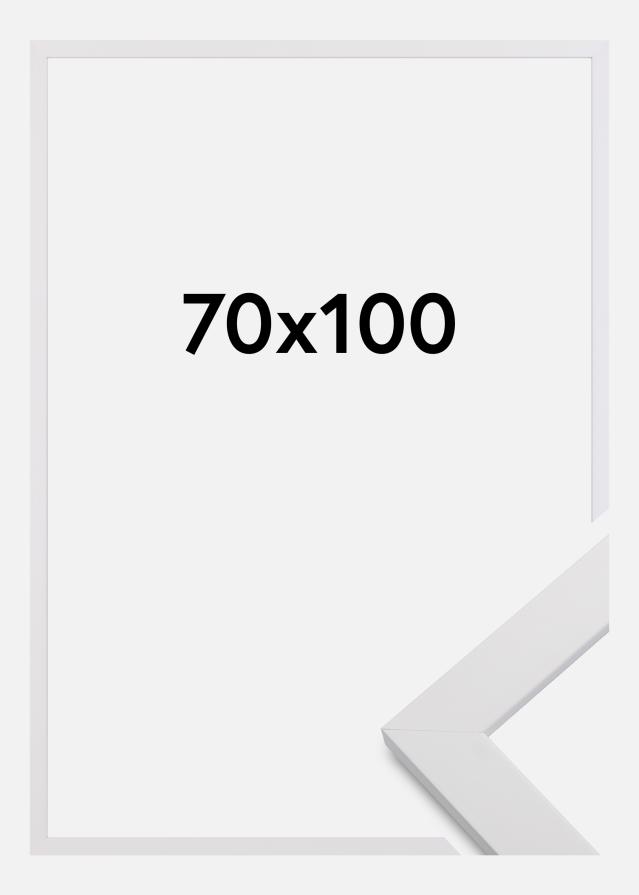 Moldura White Wood Antirreflexo 70x100 cm