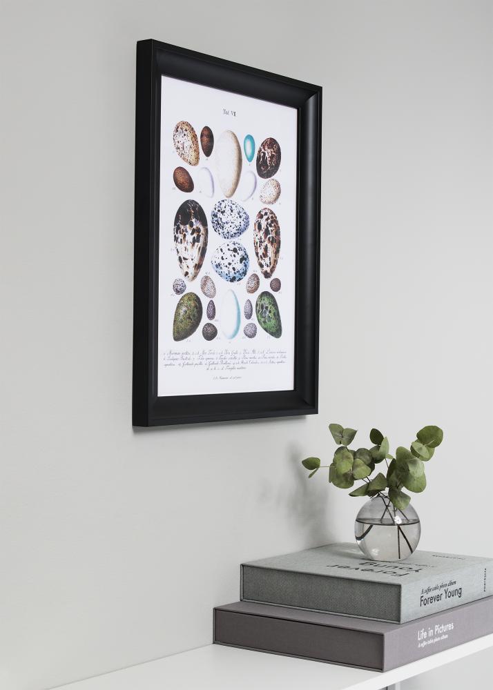 Moldura Öjaren Preto 45x60 cm - Passe-partout Preto 32x45 cm