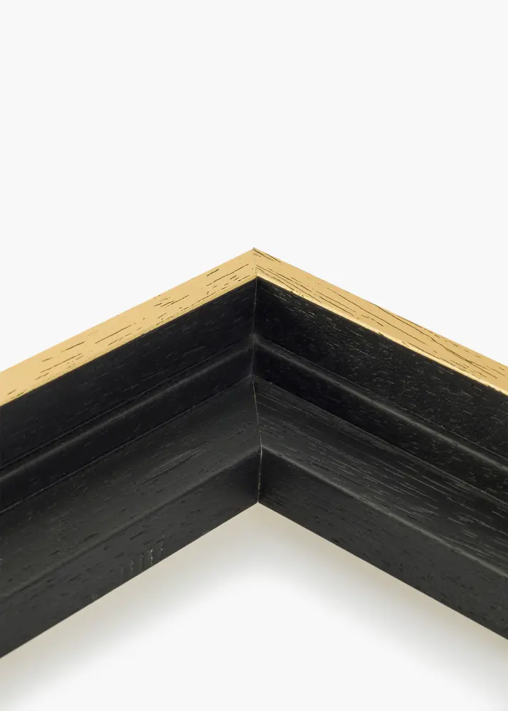 Moldura para telas Madison Preto / Dourado 50x70 cm