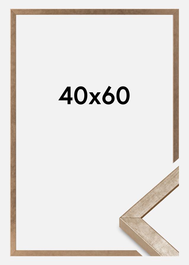 Moldura Ares Vidro acrílico Latão 40x60 cm