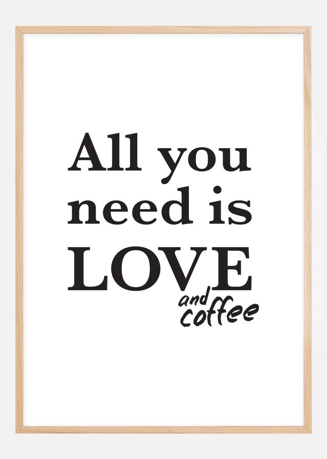 Love and coffee Póster