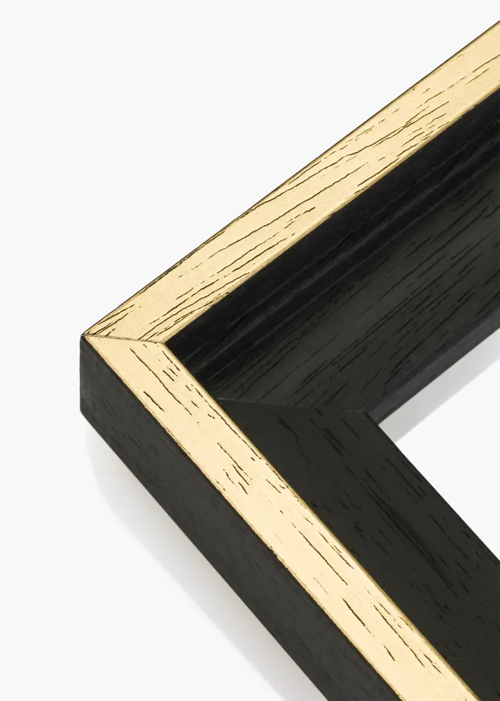 Moldura para telas Madison Preto / Dourado 50x70 cm