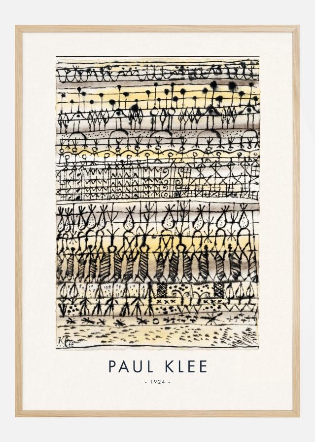 Paul Klee - Cooling in a hot zone garden 1924 Póster