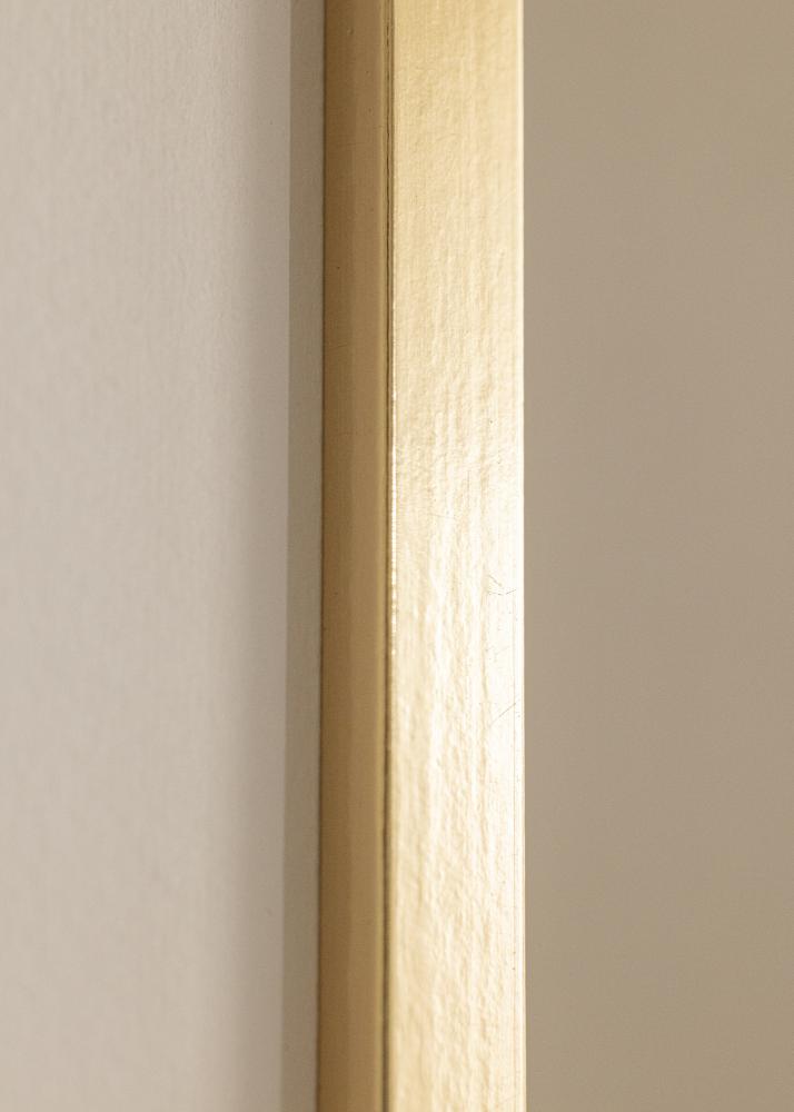Moldura Trendy Dourado 13x18 cm - Passe-partout Branco 9x12 cm