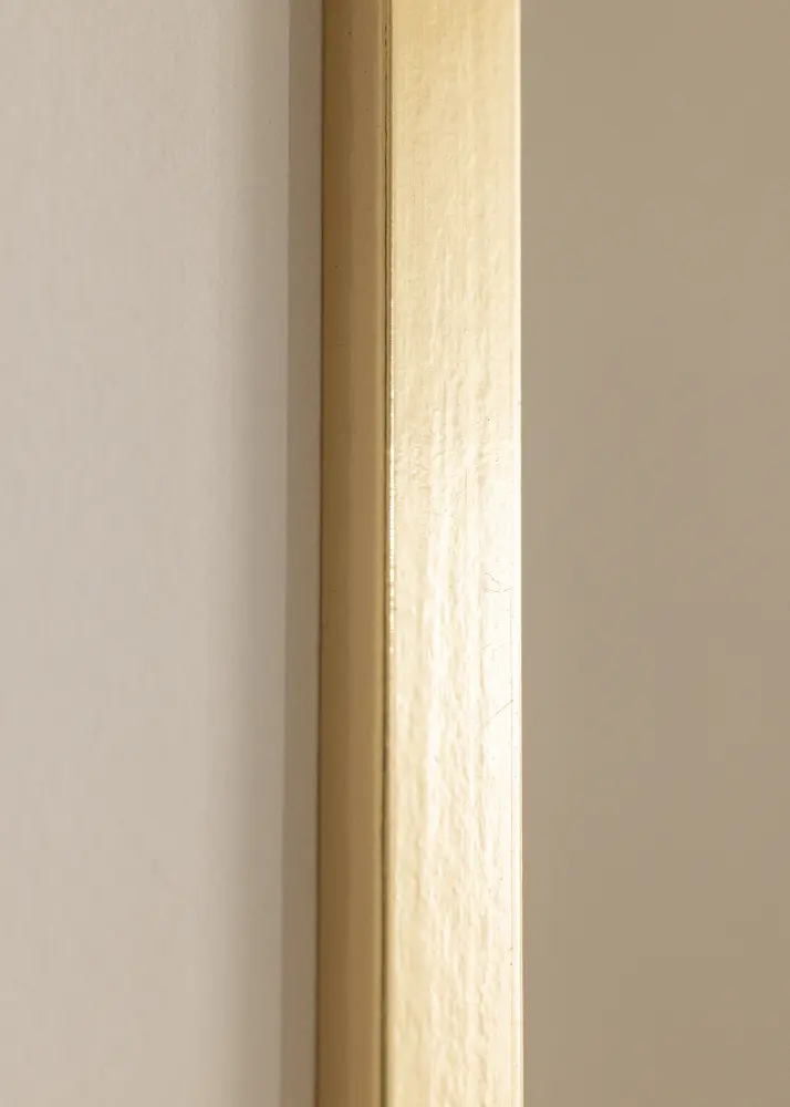 Moldura Trendy Dourado 20x30 cm - Passe-partout Branco 10x20 cm