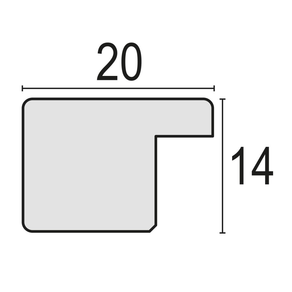 Moldura Theresa Castanho 30x45 cm