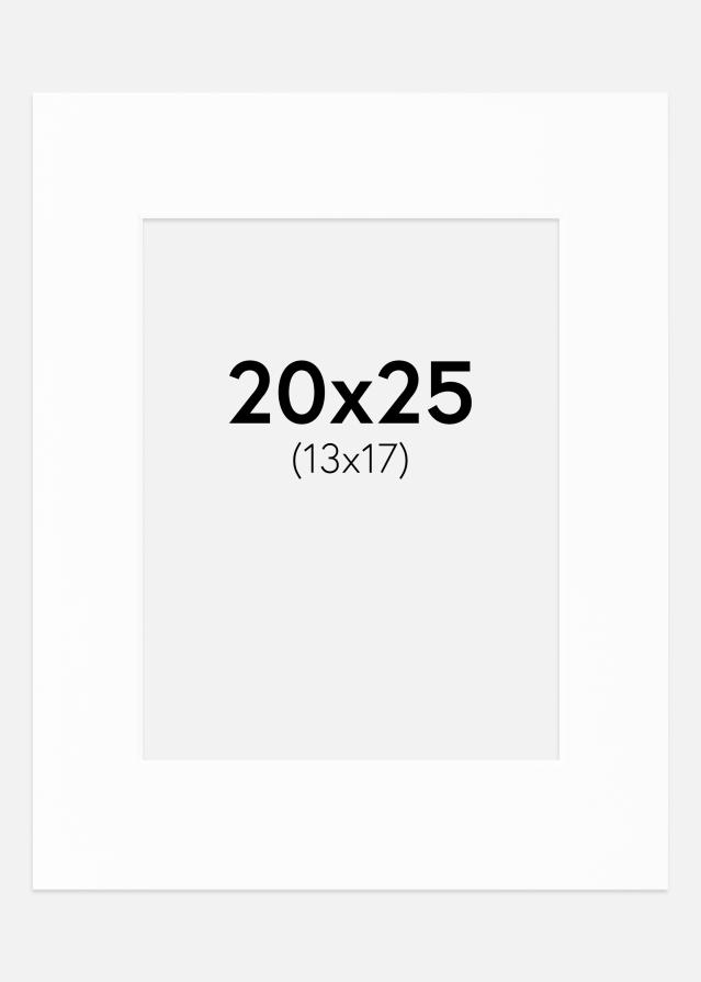 Passe-partout Canson Branco (Bordo interior branco) 20x25 cm (13x17)